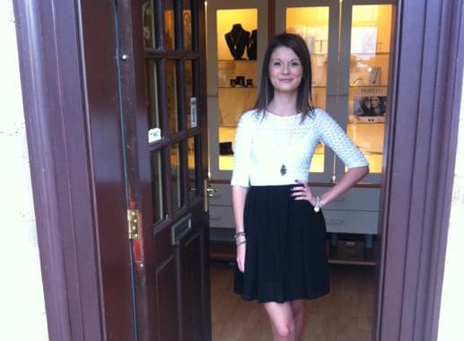 Molly Cleagg of Murano Silver, Market Deeping