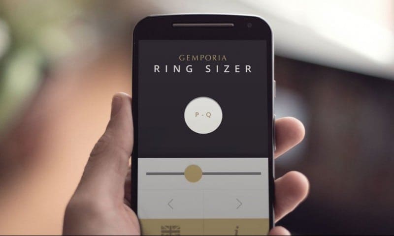 Gemporia launches new ring ‘sizer’ app