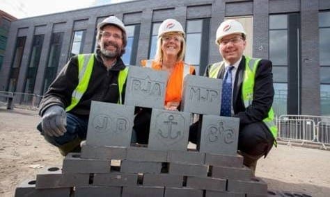 Marked feature bricks laid in new BAO premises