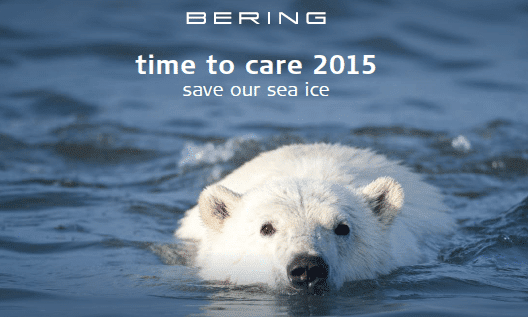 Bering to donate $15 per watch to polar bear charity