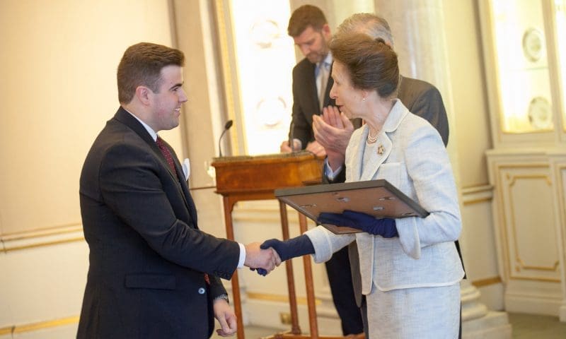 Benjamin Pritchard receives Goldsmiths’ Young Apprentice of the Year award