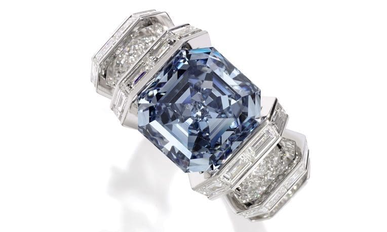 ‘Extremely rare’ blue diamond Cartier ring could fetch £20.3m