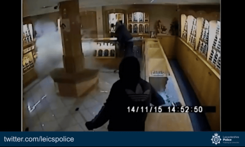 VIDEO: Three jailed after armed raid on Leicester jewellers