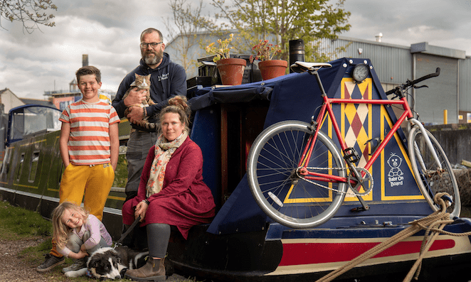 Making jewellery on a narrowboat