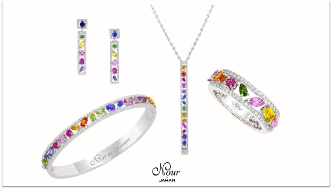 Nour By Jahan presents Rainbow Jolie collection