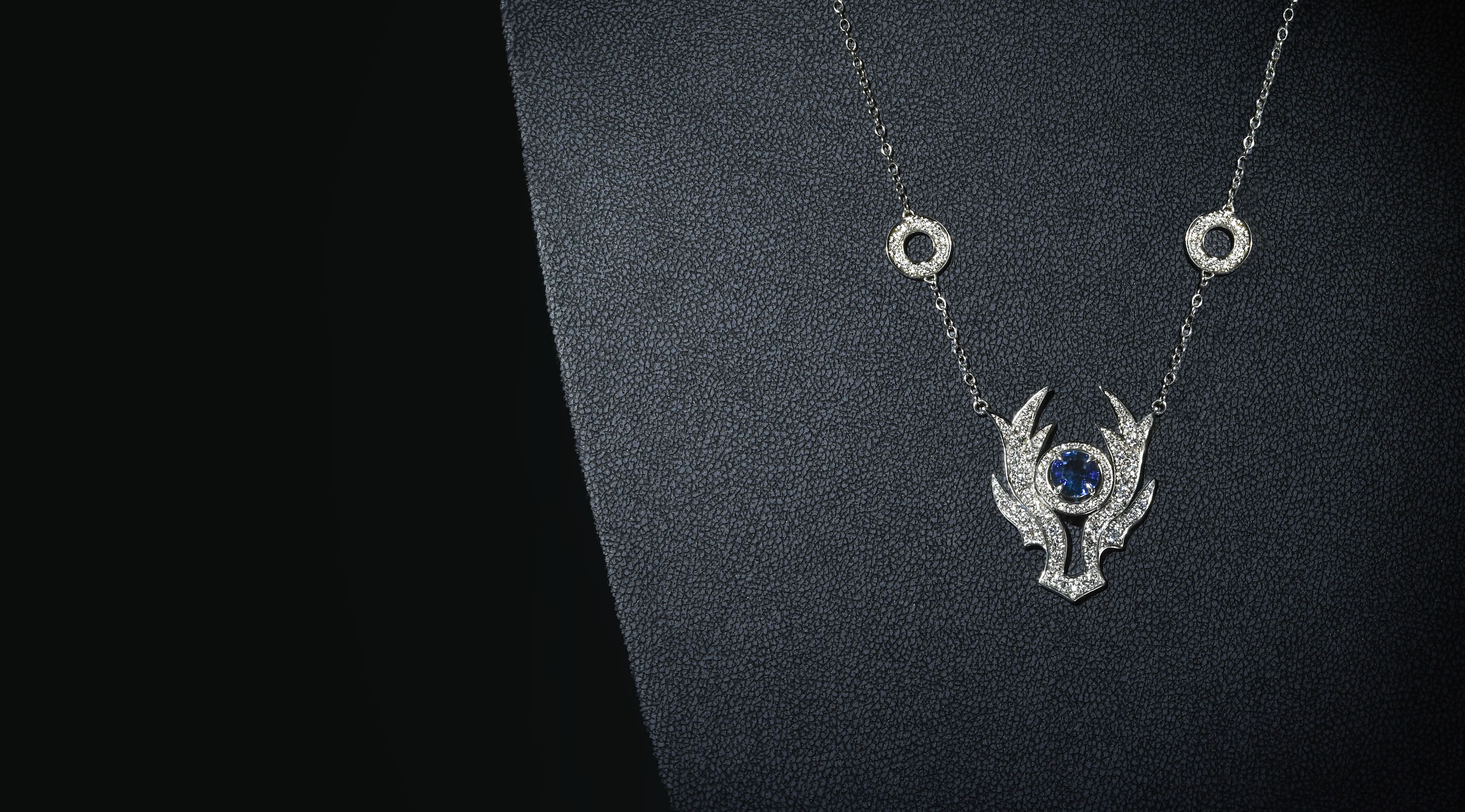 Laings unveils diamond and sapphire necklet for charity